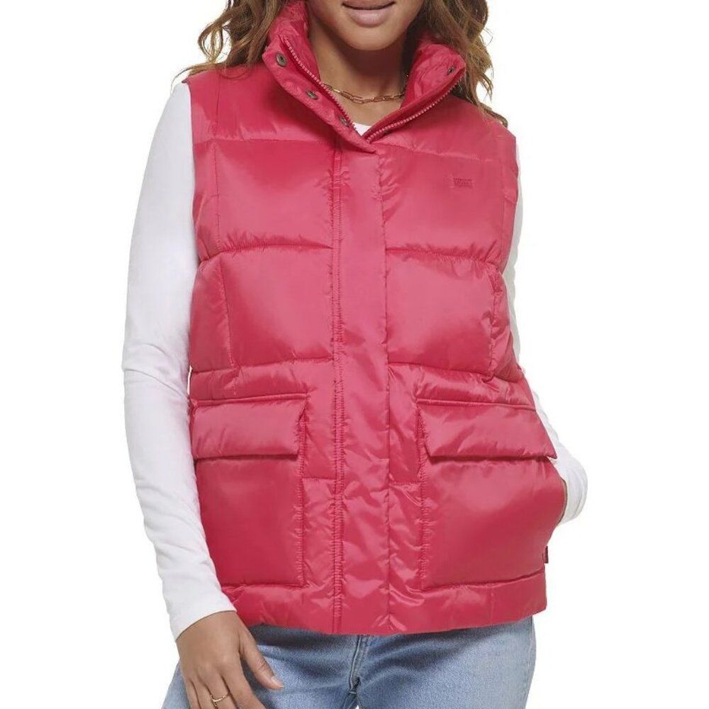 Levi's box quilt puffer vest